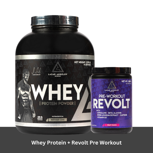 Whey Protein + Revolt Pre Workout Combo